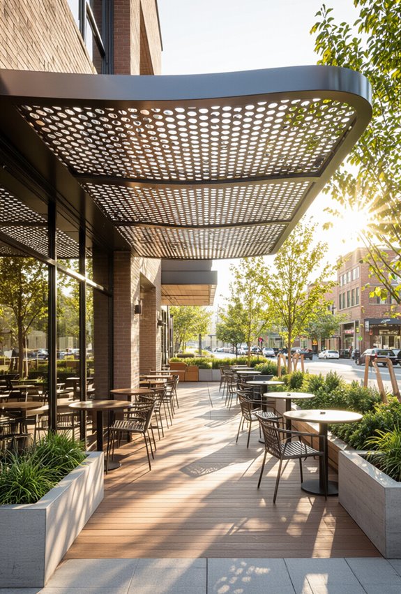 sculpted shade with lighting