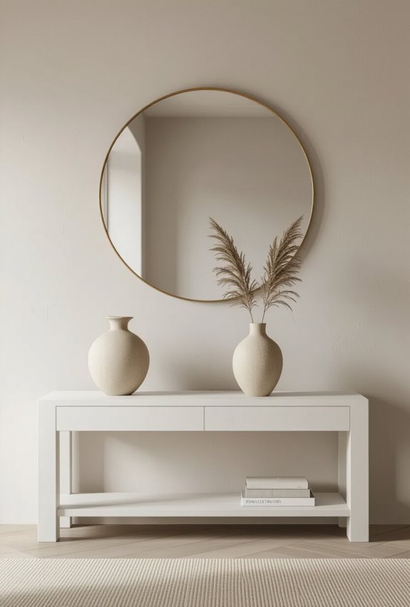 sculptural accents minimal curated displays