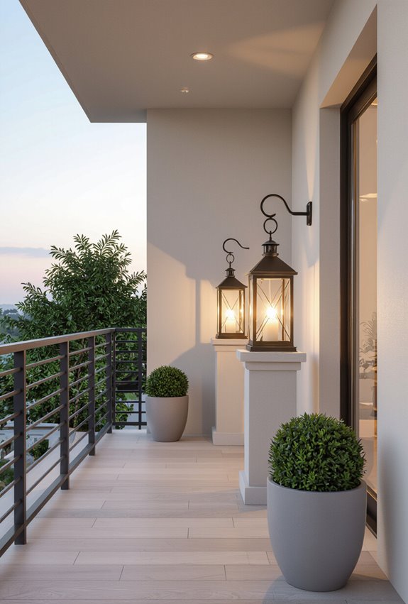 sculptural mini columns for balconies
