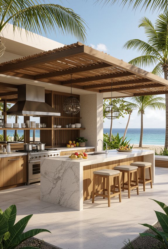sea salted open air kitchen