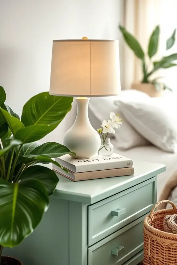 seafoam green tropical decor