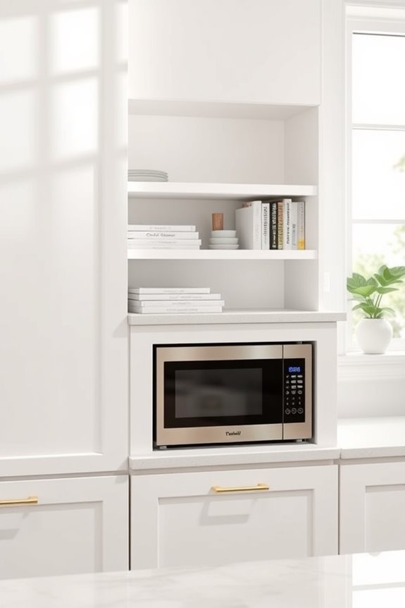 seamless built in microwave design