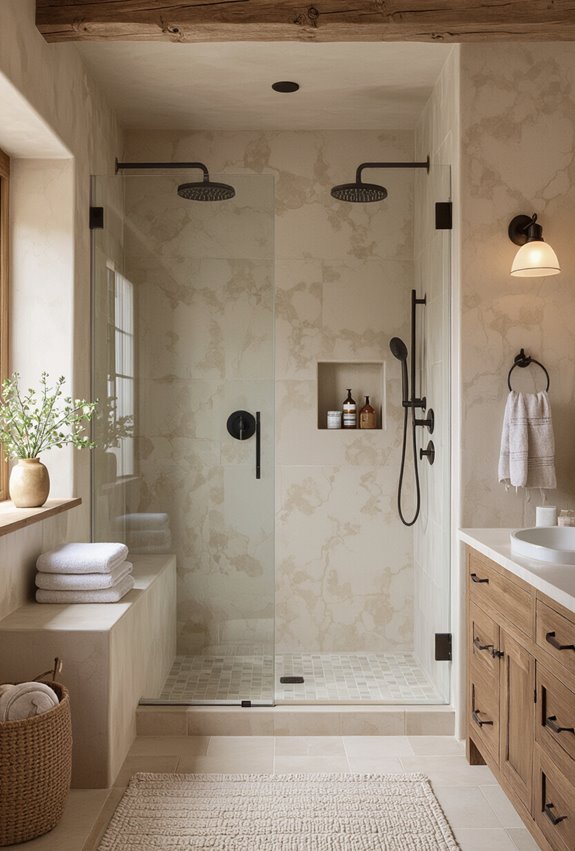 seamless curbless shower design