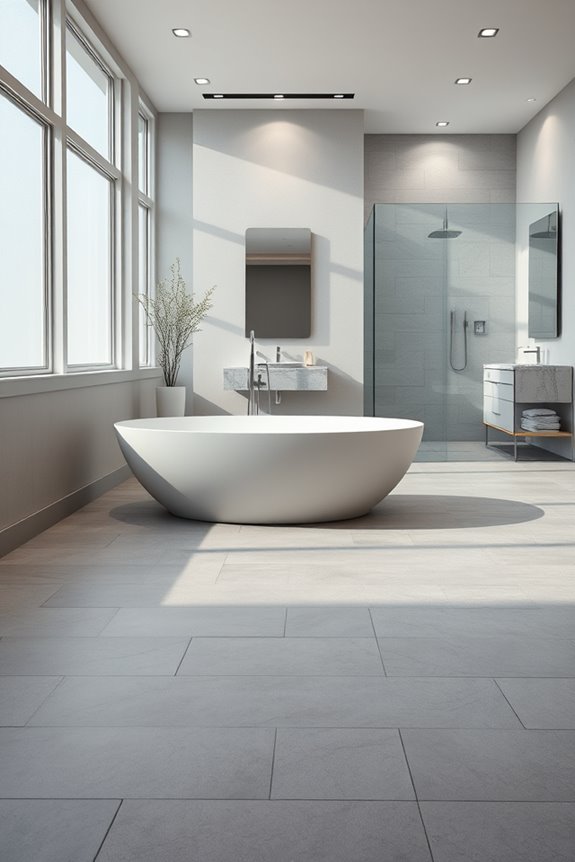 seamless gray tile elegance