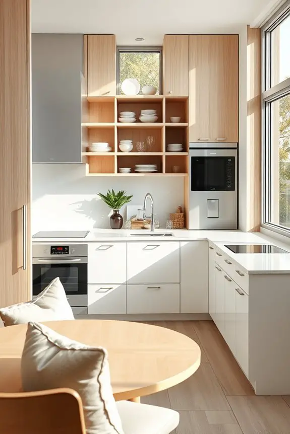 seamless kitchen corner design