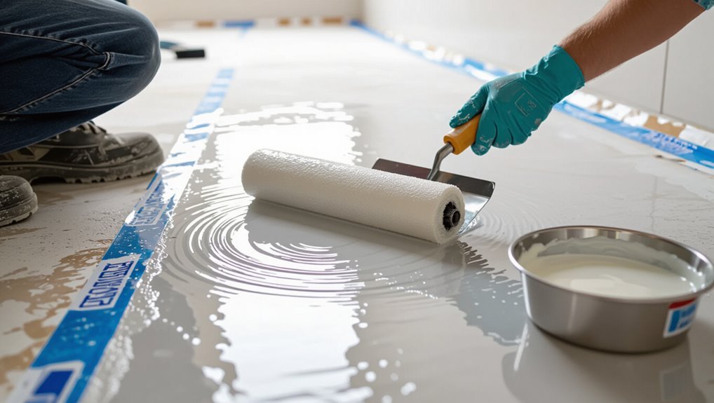 seamless liquid membrane application