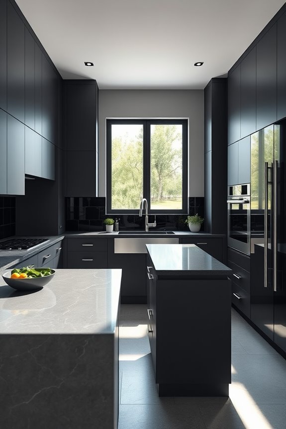 seamless modern cabinet elegance