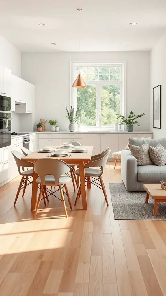 seamless scandinavian kitchen design