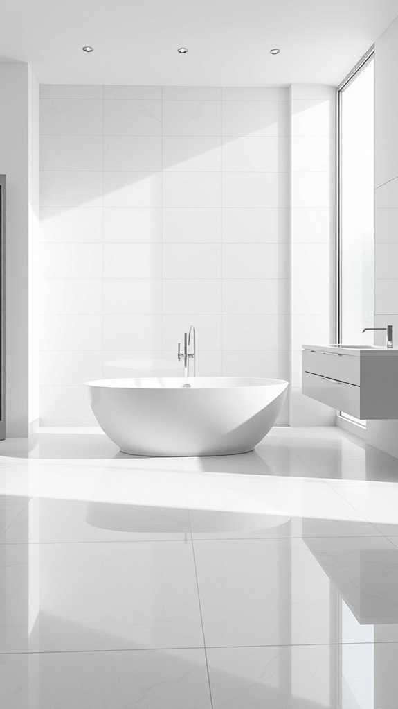 seamless spacious bathroom design