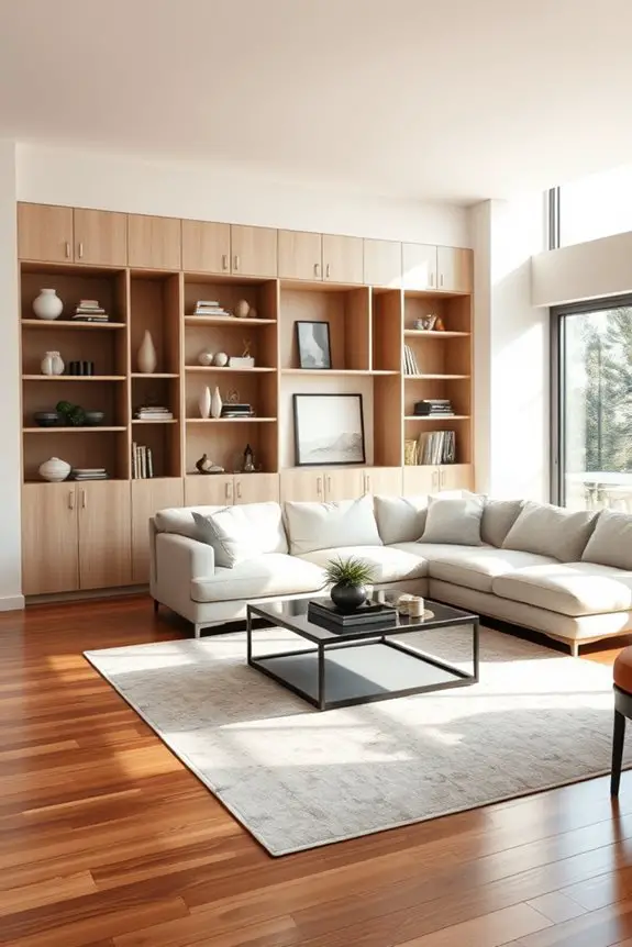 seamless storage for living