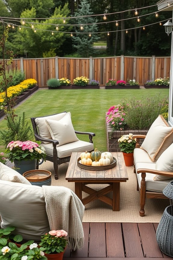 seasonal backyard decor transformation