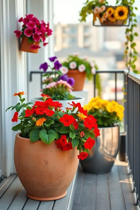 seasonal balcony flower transformations
