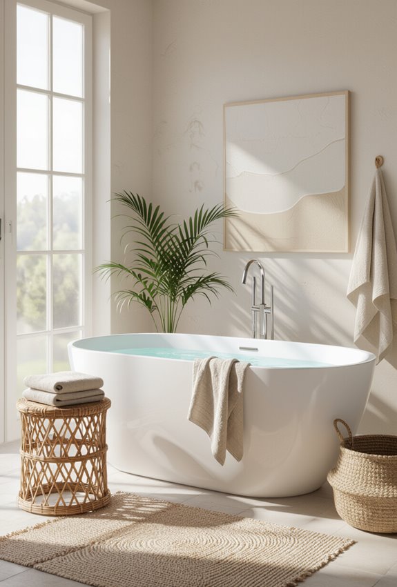seasonal boho bathroom refresh