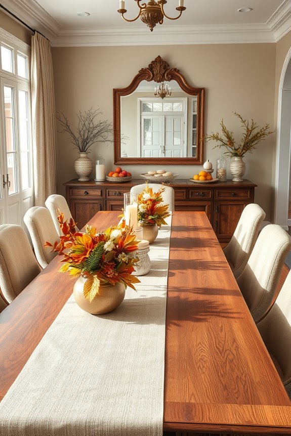 seasonal buffet decor transformations