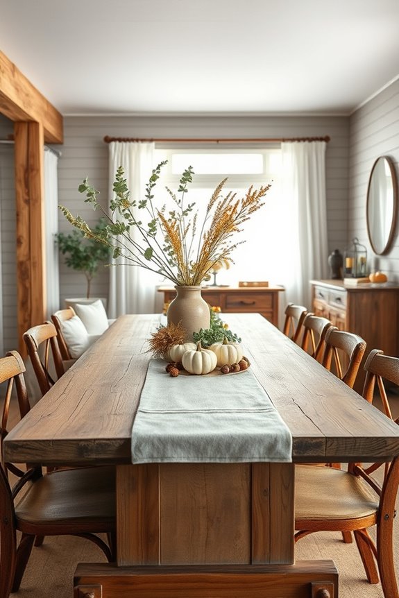seasonal centerpiece dining decor