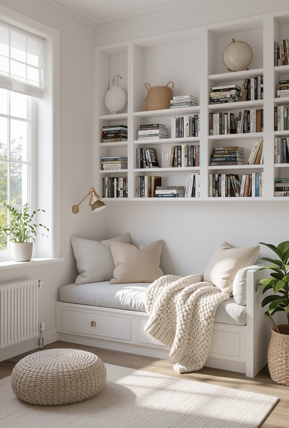 seasonal cozy reading room