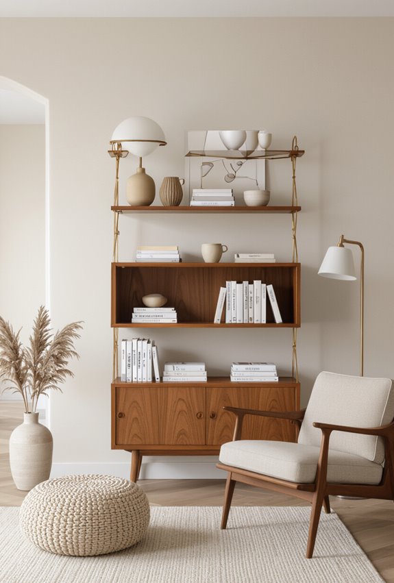 seasonal curated shelf styling