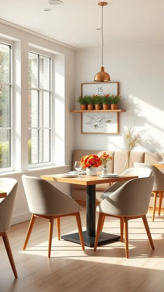 seasonal decor enhances ambiance