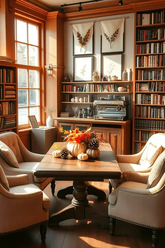 seasonal decor enhances ambiance