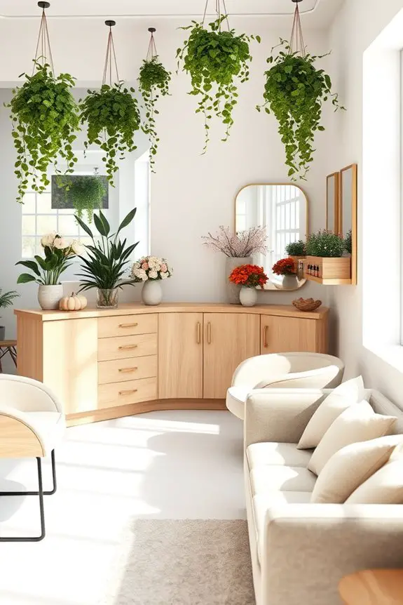 seasonal decor enhances ambiance