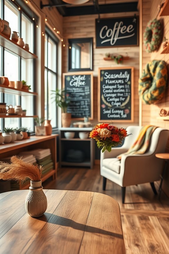 seasonal decor enhances atmosphere