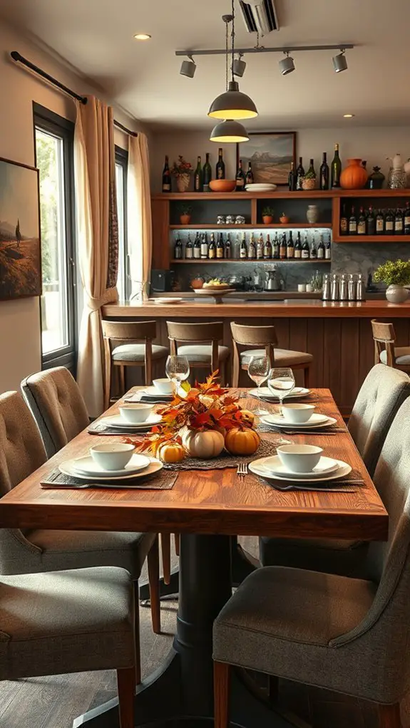 seasonal decor revitalizes dining