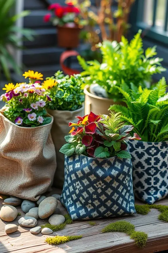 seasonal decorative plant arrangements