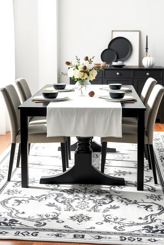 seasonal dining room accents