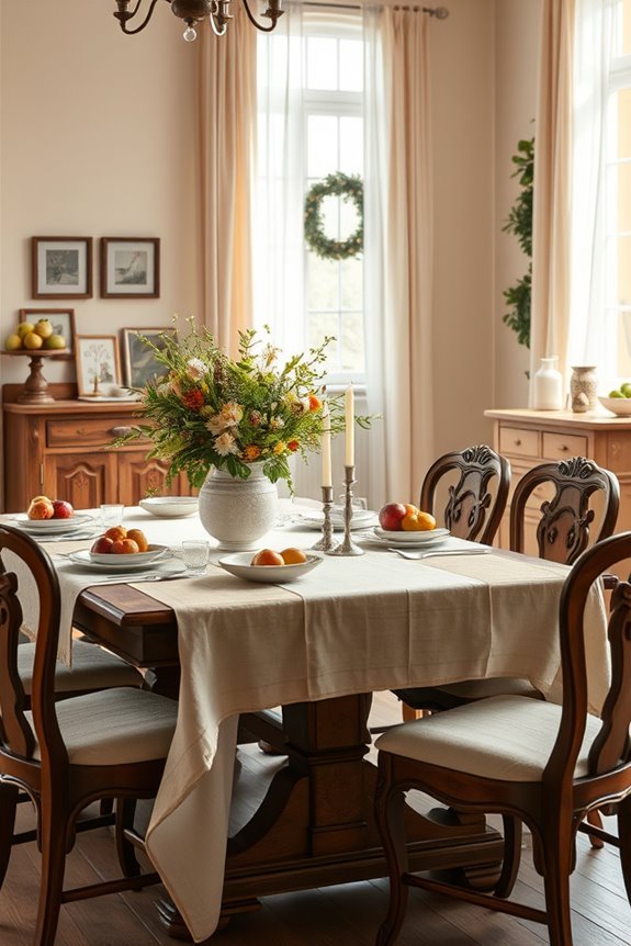 seasonal dining room decor