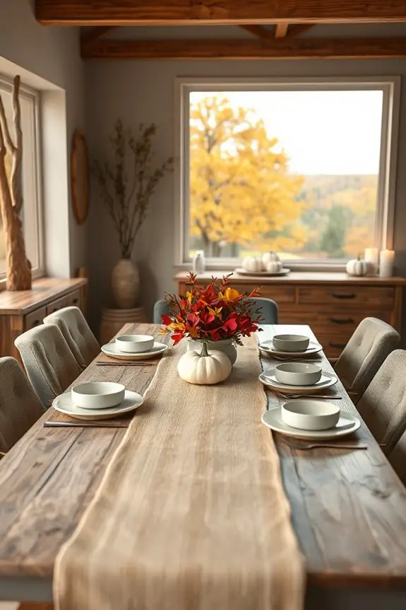 seasonal dining room transformation