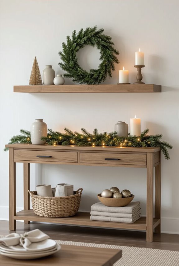 seasonal dining shelf swap