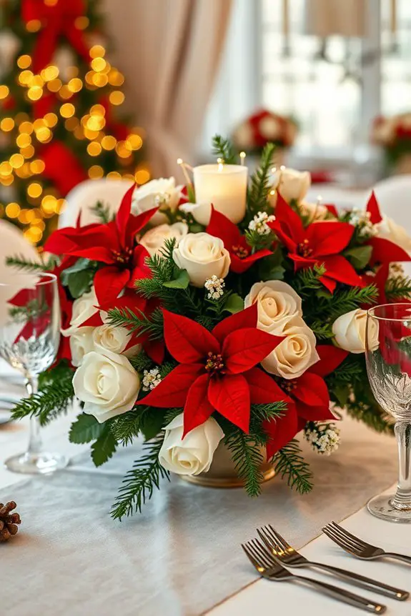 seasonal festive floral arrangements