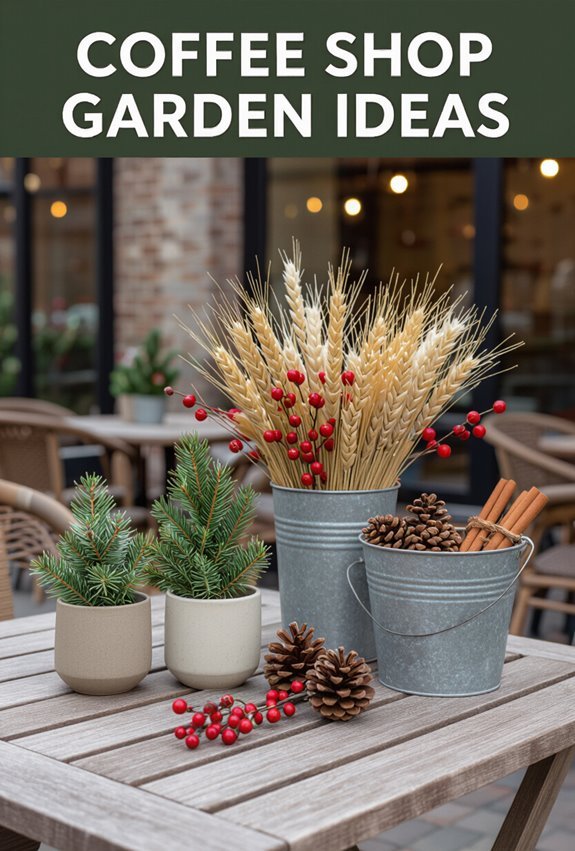 seasonal festive garden decor