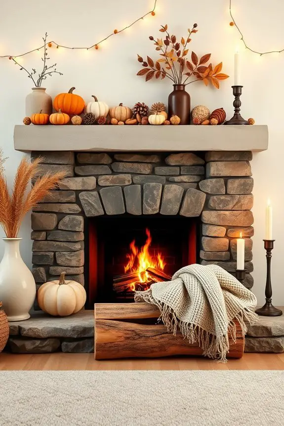 seasonal fireplace decor ideas