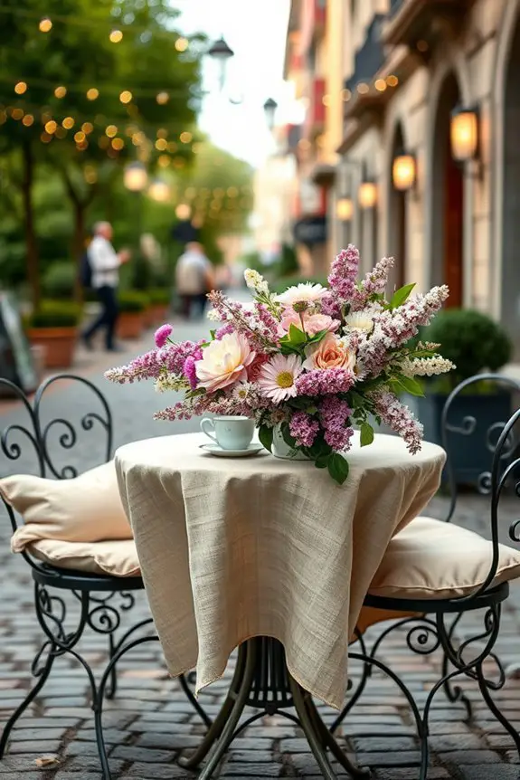seasonal floral caf charm