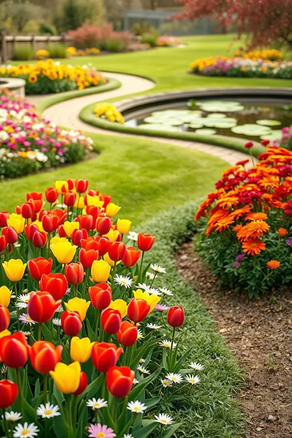seasonal flower bed planning