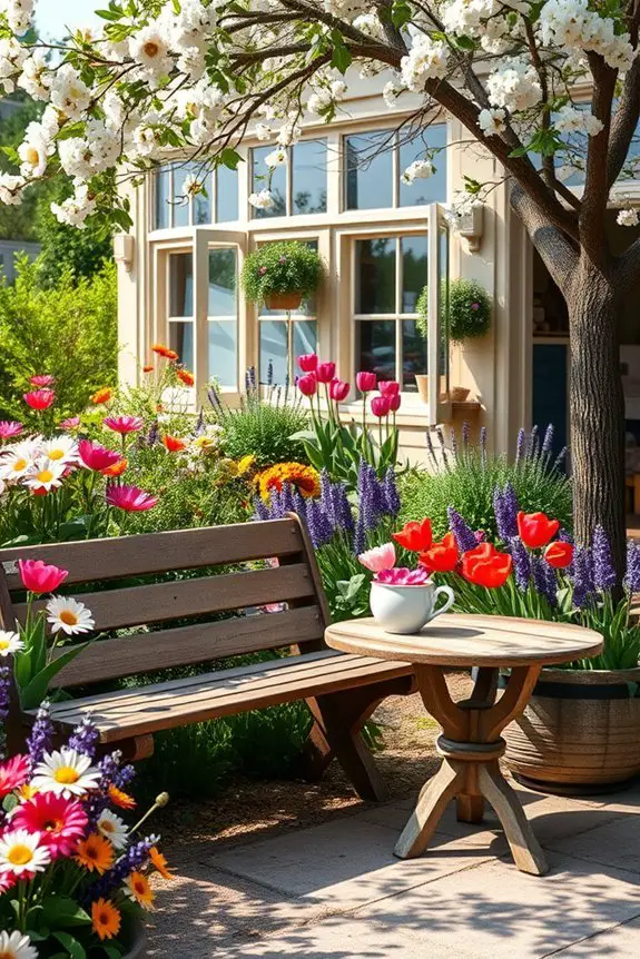 seasonal flower bed planning