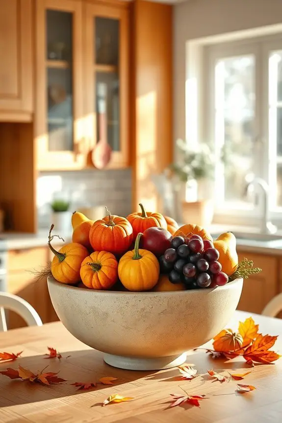 seasonal fruit bowl arrangement