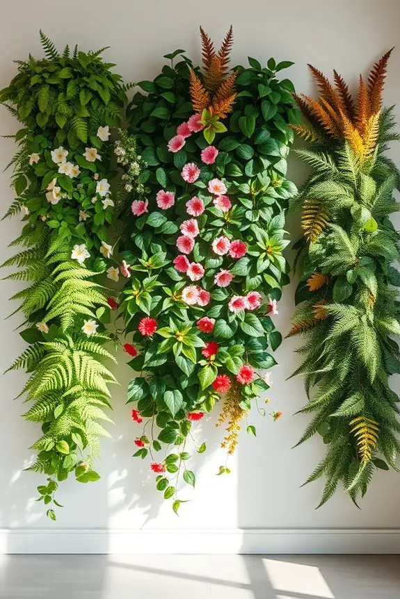 seasonal green wall decor