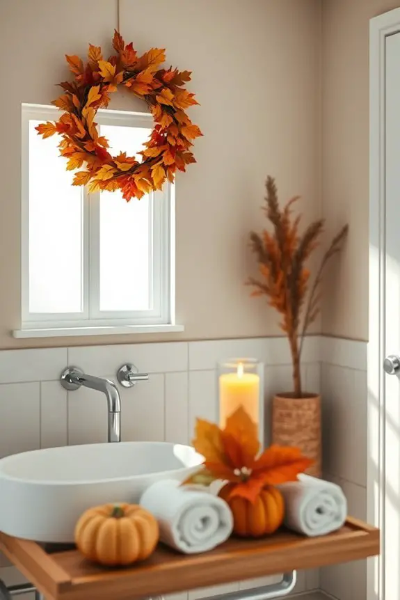 seasonal leafy wall decor