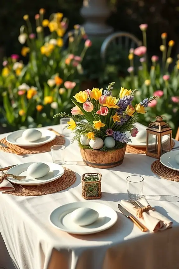 seasonal outdoor dining decor