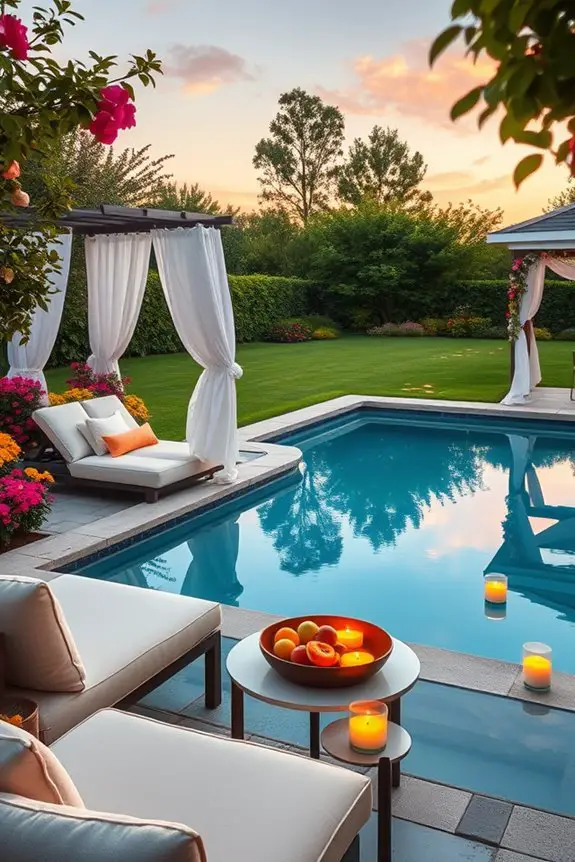 seasonal pool decor ideas