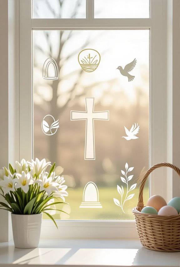seasonal removable stained glass icons