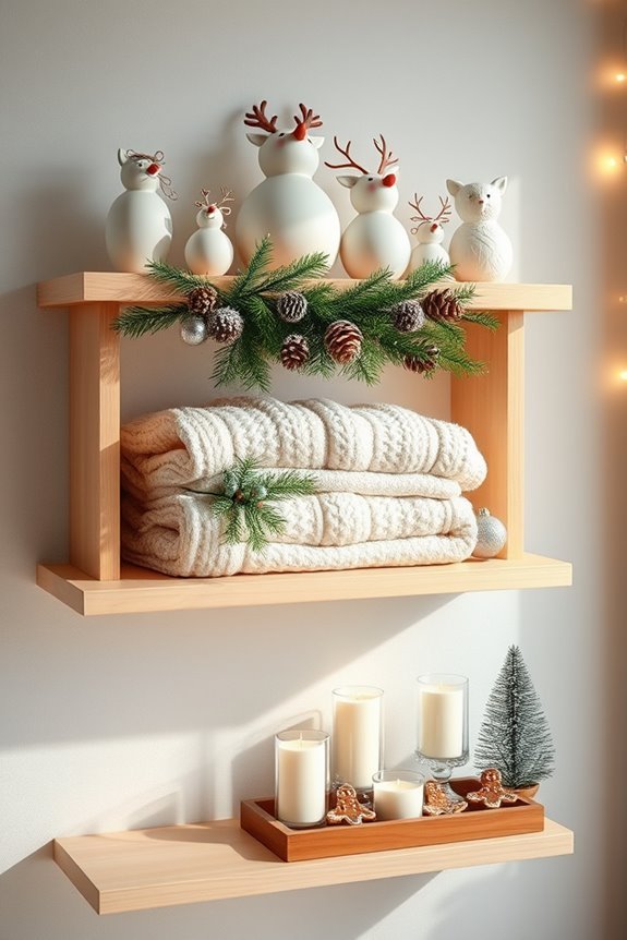 seasonal shelf decorating ideas