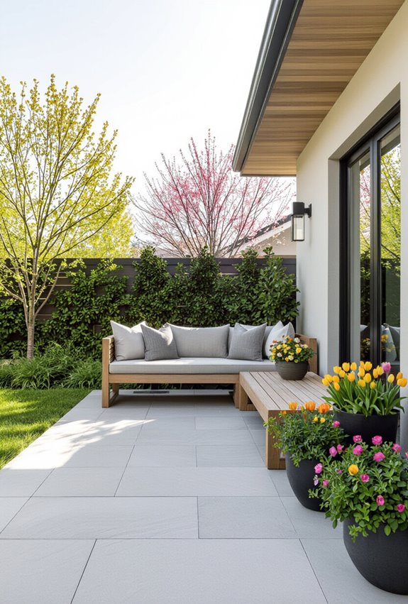seasonal succession planting for continuous color