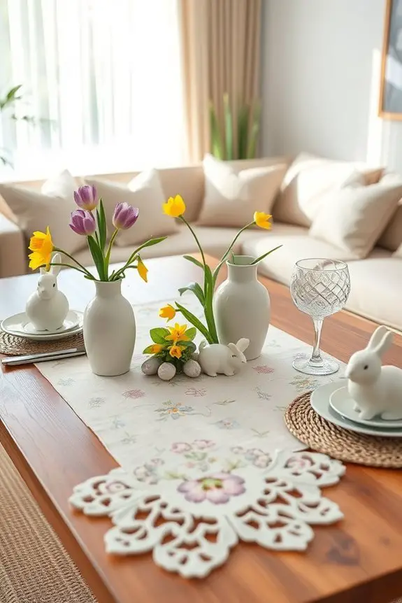 seasonal table runner accents