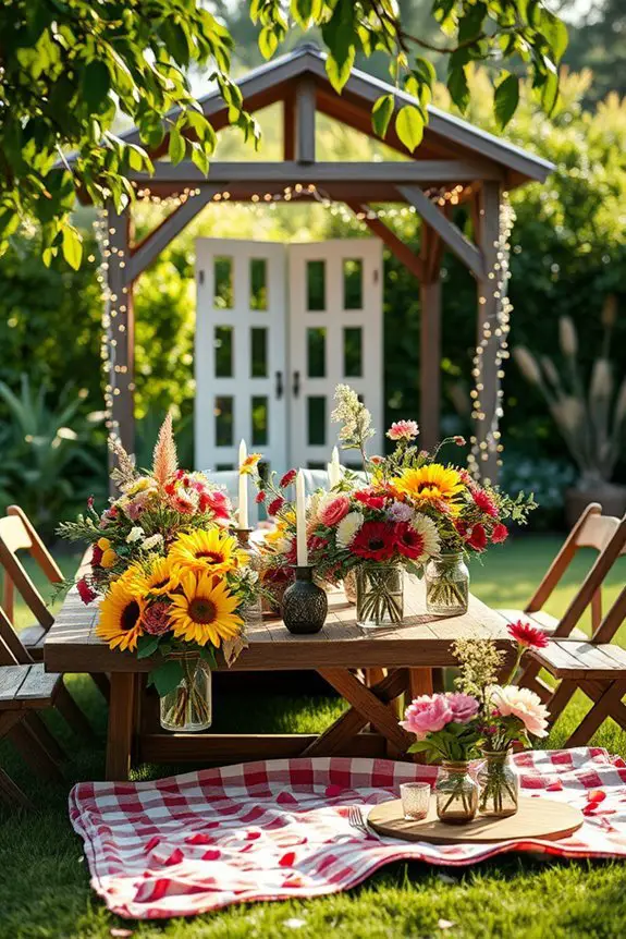 seasonal vibrant flower arrangements