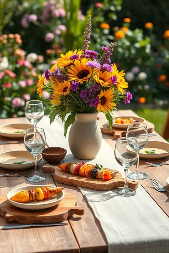 seasonal vibrant flower arrangements