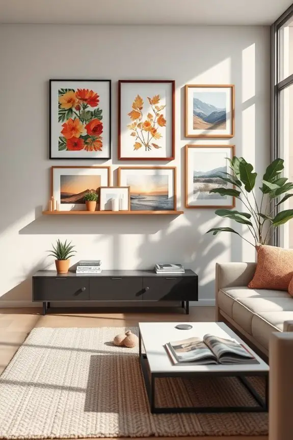 seasonal wall art rotation