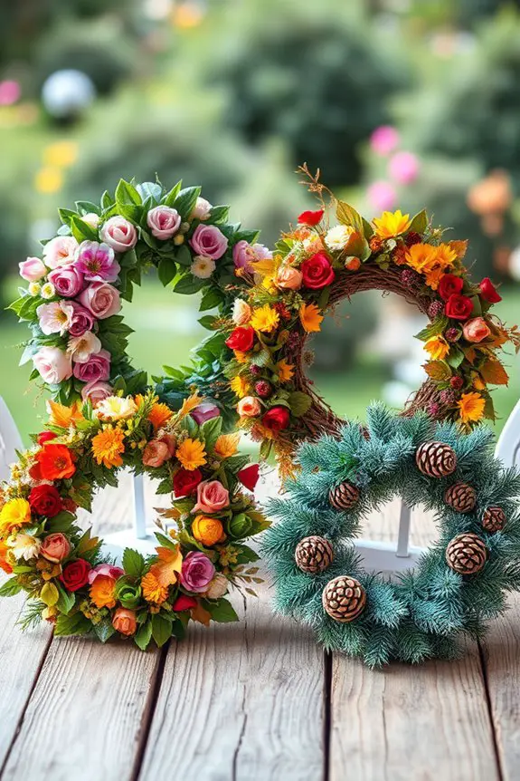 seasonal wreaths for celebrations
